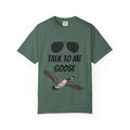 Talk To Me Goose T-Shirt — Vintage Aviator Sunglasses & Flying Goose Graphic