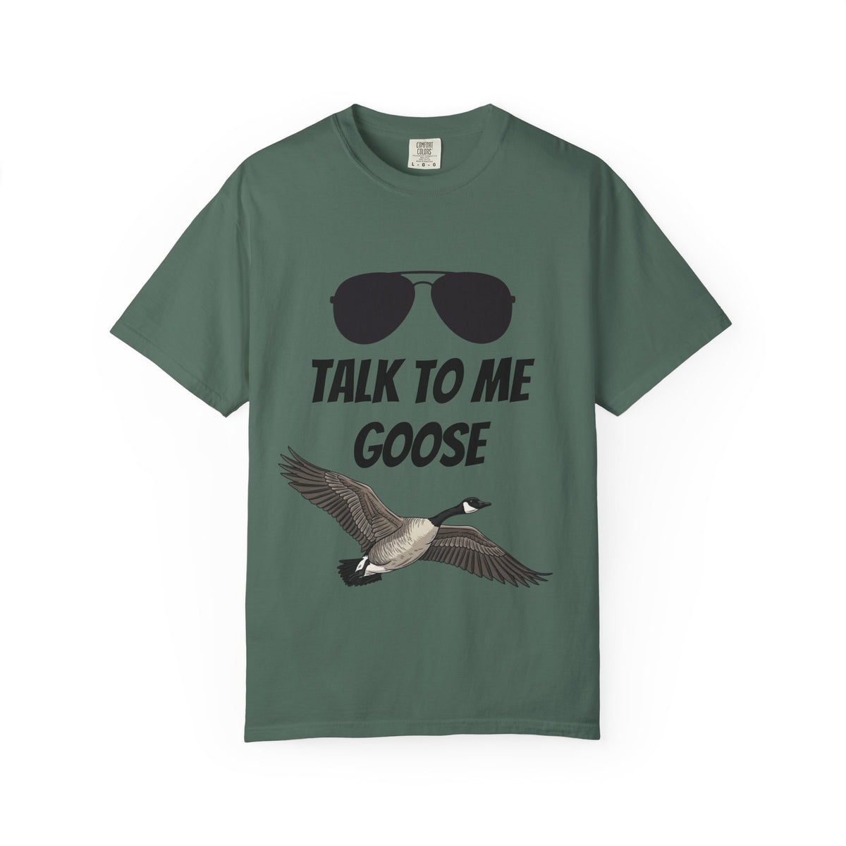 Talk To Me Goose T-Shirt — Vintage Aviator Sunglasses & Flying Goose Graphic